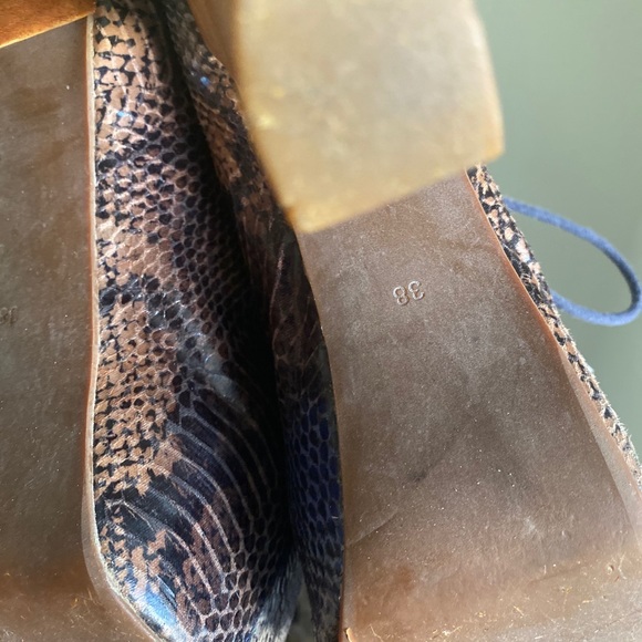 Snakeskin Jefferey Campbell Chunky Platform Heels - Picture 5 of 5